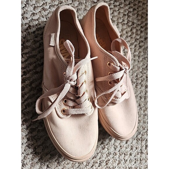 Vans Women's Monochromatic Canvas Pink Metallic Rose Gold 6.5 - Picture 1 of 14